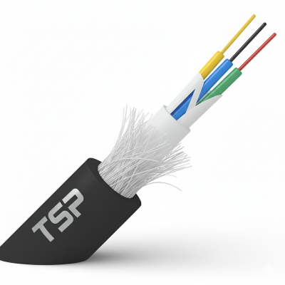 ADSS Single Jacket Cable with FRP Cable