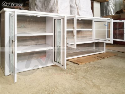 ตู้ลอยติดผนังอลูมิเนียม 6ฟุต