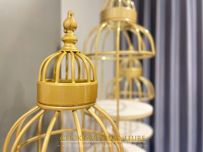 ชั้นวางของ LUXURY ทรงกรงนก 3ชั้น-เล็ก รุ่น แคททาลิน