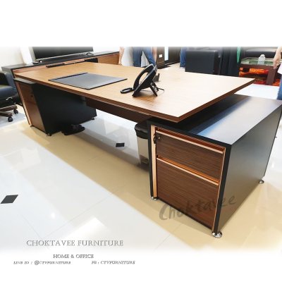 ชุดโต๊ะทำงานผู้บริหาร 289ซม. 4ลิ้นชัก ซ้าย-ขวา