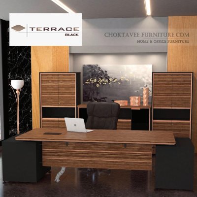 โต๊ะคอมพิวเตอร์ 80ซม. TERRACE-BLACK