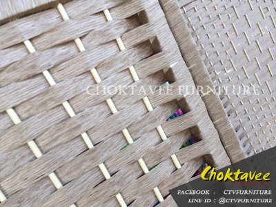 ฉากกั้นห้องหวายเทียม 4/6/8พับ สีธรรมชาติ