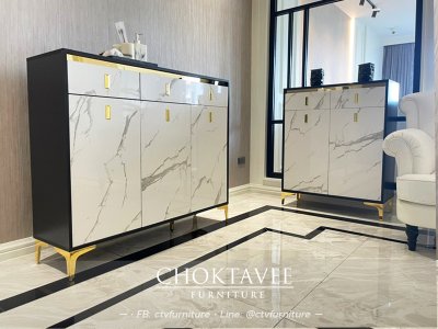 ตู้รองเท้า LUXURY 120ซม. รุ่น Livio