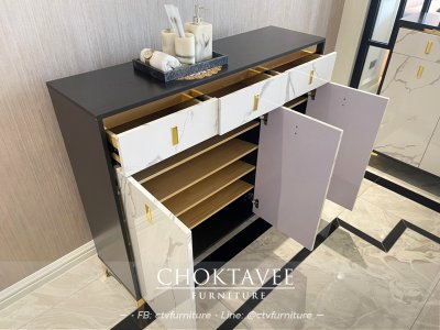 ตู้รองเท้า LUXURY 120ซม. รุ่น Livio