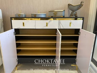 ตู้รองเท้า LUXURY 120ซม. รุ่น Livio