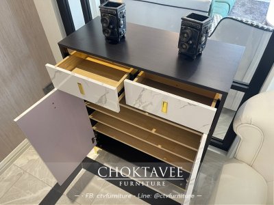 ตู้รองเท้า LUXURY 80ซม. รุ่น Livio