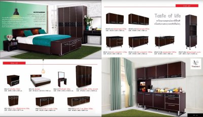 ตู้เคาน์เตอร์ซิงค์ 180ซม. รุ่น วีรันด้า VR-K2-118L
