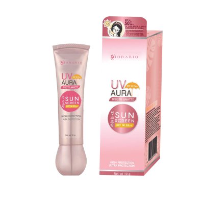 VIORABIO UV Aura Bright & Matte Sunscreen SPF 50 pa++ Net wt. 10 g.