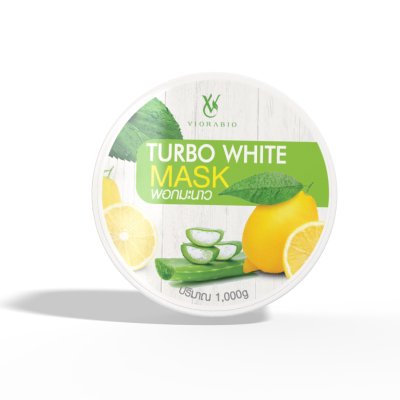 VIORABIO (วิโอร่าไบโอ) Turbo white Mask   Net wt. 1,000g / 50g