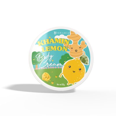 VIORABIO (วิโอร่าไบโอ) KHAMIN LEMON BODY CREAM  Net wt. 150g