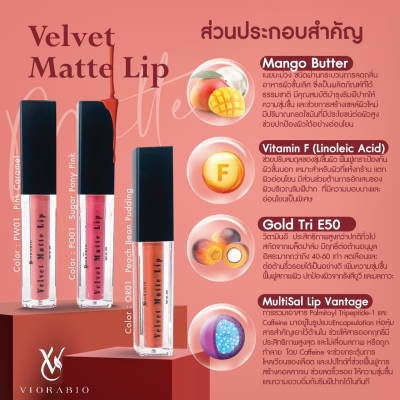 VIORABIO Velvet Matte Lip Net wt. 2 ml. VIORABIO Velvet Matte Lip Net wt. 2 ml.