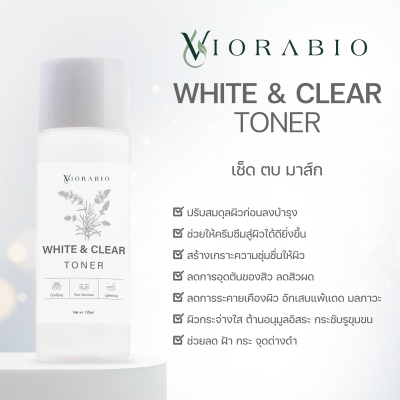 VIORABIO WHITE & CLEAR TONER Net wt. 100 g.