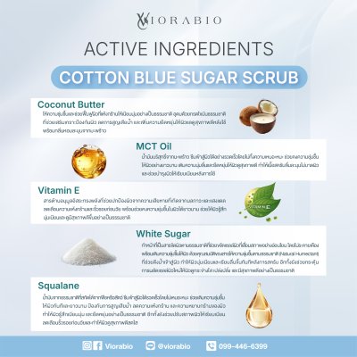 Cotton Blue Sugar Srub