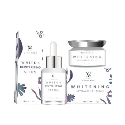VIORABIO WHITENING REVITALIZING CREAM + SERUM. VIORABIO WHITENING REVITALIZING CREAM + SERUM.