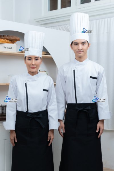 White 11-inch open-top chef's hat.