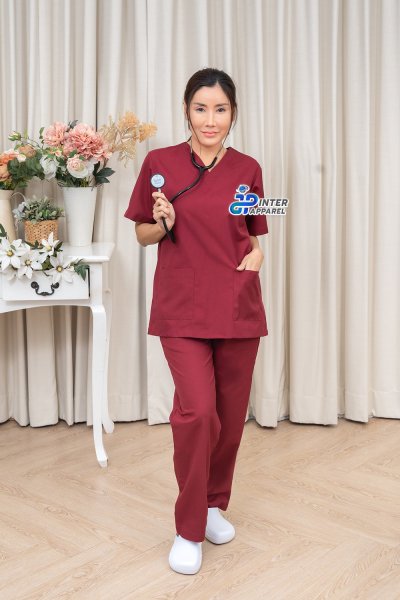 สครับสีแดงไวน์สุดคลาสสิก รุ่นไวน์โบลด์ (Wine Bold) สครับสีแดงไวน์สุดคลาสสิก รุ่นไวน์โบลด์ (Wine Bold)