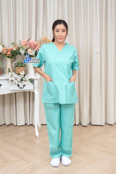 ชุดสครับสีเขียวมิ้นต์สดใส รุ่นมิ้นต์เฟรช (Mint Fresh) ชุดสครับสีเขียวมิ้นต์สดใส รุ่นมิ้นต์เฟรช (Mint Fresh)