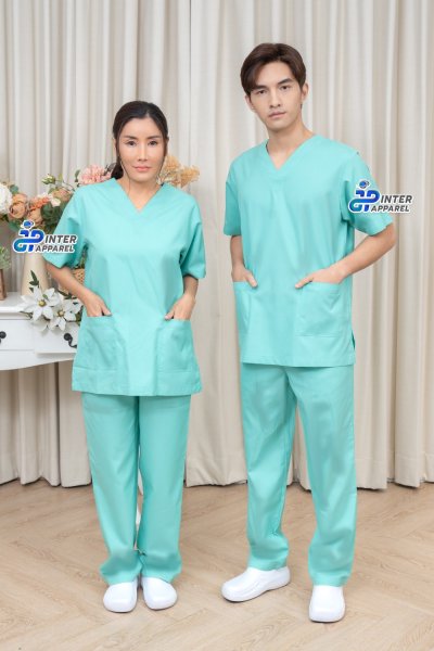 ชุดสครับสีเขียวมิ้นต์สดใส รุ่นมิ้นต์เฟรช (Mint Fresh) ชุดสครับสีเขียวมิ้นต์สดใส รุ่นมิ้นต์เฟรช (Mint Fresh)