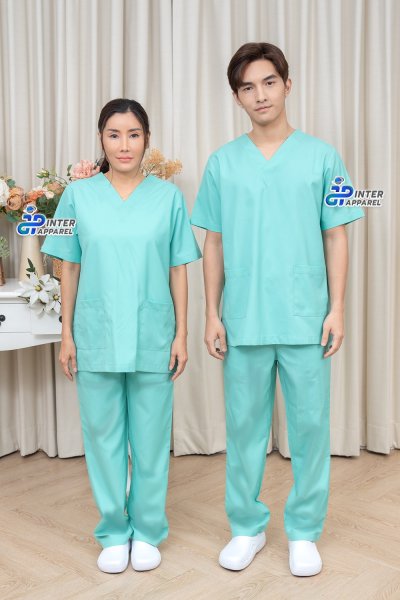 ชุดสครับสีเขียวมิ้นต์สดใส รุ่นมิ้นต์เฟรช (Mint Fresh) ชุดสครับสีเขียวมิ้นต์สดใส รุ่นมิ้นต์เฟรช (Mint Fresh)