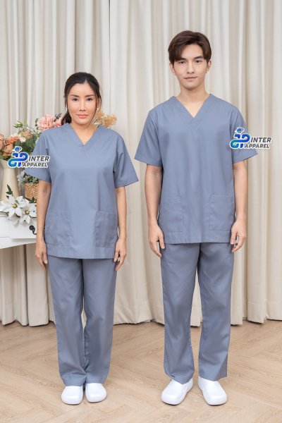 Ash Grey Professional Scrub Set Ash Grey Professional Scrub Set