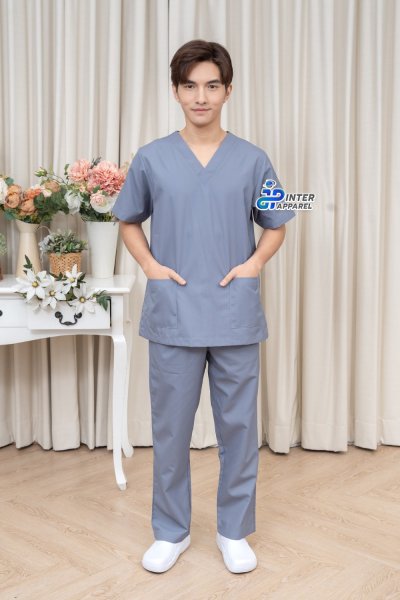 Ash Grey Professional Scrub Set Ash Grey Professional Scrub Set