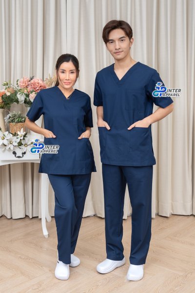 สครับสีน้ำเงินกรมท่าเข้ม รุ่นมิดไนท์นาวี (Midnight Navy) สครับสีน้ำเงินกรมท่าเข้ม รุ่นมิดไนท์นาวี (Midnight Navy)