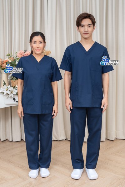 สครับสีน้ำเงินกรมท่าเข้ม รุ่นมิดไนท์นาวี (Midnight Navy) สครับสีน้ำเงินกรมท่าเข้ม รุ่นมิดไนท์นาวี (Midnight Navy)