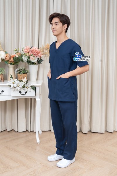 สครับสีน้ำเงินกรมท่าเข้ม รุ่นมิดไนท์นาวี (Midnight Navy) สครับสีน้ำเงินกรมท่าเข้ม รุ่นมิดไนท์นาวี (Midnight Navy)