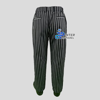 Pro Stripe Series Black & White Striped Chef Pants Pro Stripe Series Black & White Striped Chef Pants