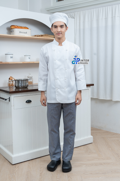 เสื้อกุ๊ก คอจีน แขนยาว สีขาว กระดุมถอดได้สีขาว เสื้อกุ๊ก คอจีน แขนยาว สีขาว กระดุมถอดได้สีขาว