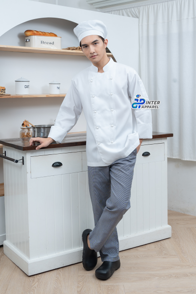 เสื้อกุ๊ก คอจีน แขนยาว สีขาว กระดุมถอดได้สีขาว เสื้อกุ๊ก คอจีน แขนยาว สีขาว กระดุมถอดได้สีขาว