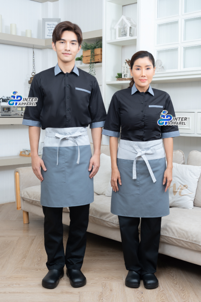 21-inch Dark gray Half Apron