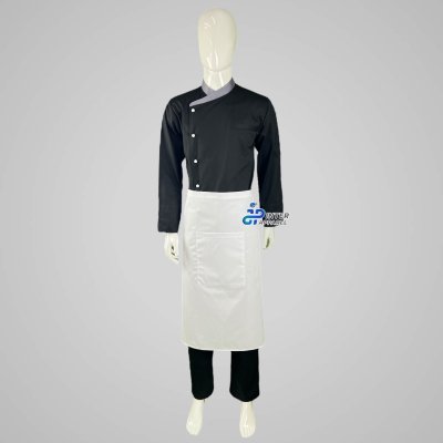 Half apron, 29 inches long, White.