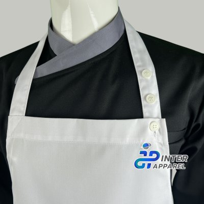 APB102 ผ้ากันเปื้อนเต็มตัว สีขาว