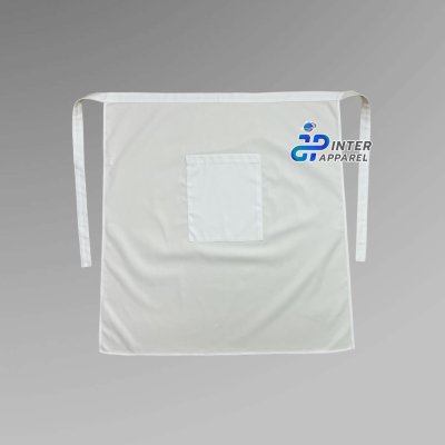 Half apron, 29 inches long, White.
