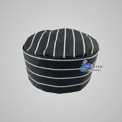 Black and White Chef Skull Cap Black and White Chef Skull Cap