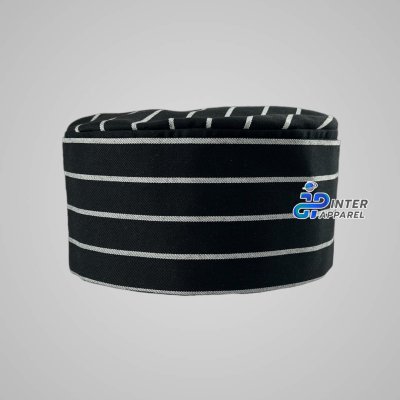 Black and White Chef Skull Cap Black and White Chef Skull Cap