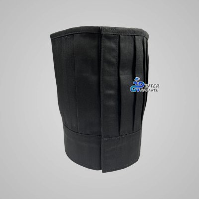 Black 9-inch open-top chef's hat.