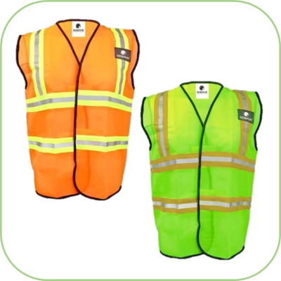 Rompi Proyek Gosave Safety vest 4Line Kombinasi - Hijau