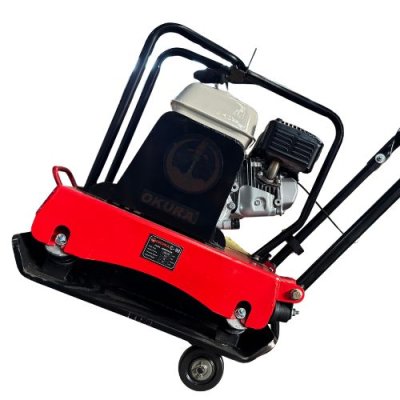 เครื่องตบดินพร้อมเครื่องยนต์ แป้นกระแทก 2 ชั้น OKURA รุ่น C-90 HDR