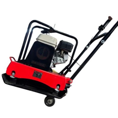 เครื่องตบดินพร้อมเครื่องยนต์ แป้นกระแทก 2 ชั้น OKURA รุ่น C-90 HDR