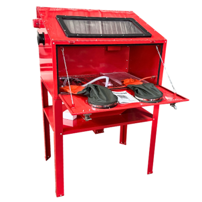 ตู้พ่นทราย ฝาหน้า ขนาด 220L OKURA รุ่น OK-SBC220F