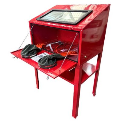 ตู้พ่นทราย ฝาหน้า ขนาด 220L OKURA รุ่น OK-SBC220F