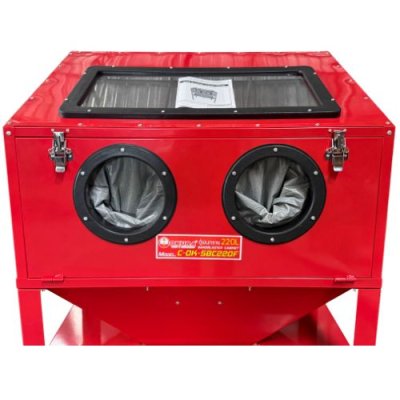 ตู้พ่นทราย ฝาหน้า ขนาด 220L OKURA รุ่น OK-SBC220F