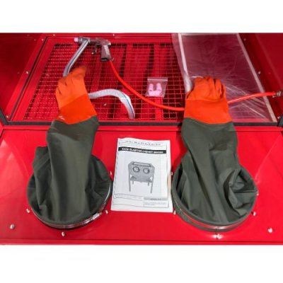 ตู้พ่นทราย ฝาหน้า ขนาด 220L OKURA รุ่น OK-SBC220F