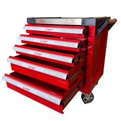 ตู้เครื่องมือ 5 ชั้น สีแดง  OKURA รุ่น OK-X5TS