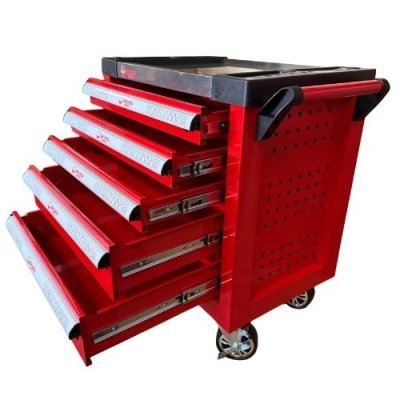 ตู้เครื่องมือ 5 ชั้น สีแดง  OKURA รุ่น OK-X5TS