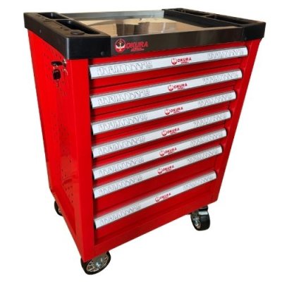 ตู้เครื่องมือ 7 ชั้น สีแดง OKURA รุ่น OK-X7TS