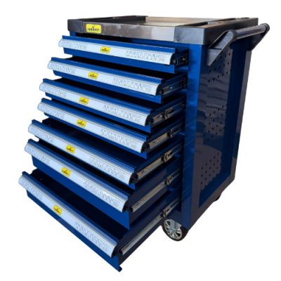 ตู้เครื่องมือ 7 ชั้น สีน้ำเงิน ท็อปสแตนเลส SMARTรุ่น SM-X7TS