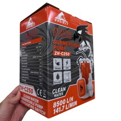 ปุั๊มจุ่มอเนกประสงค์มีลูกลอย  ZUZUMI รุ่น ZH-C250